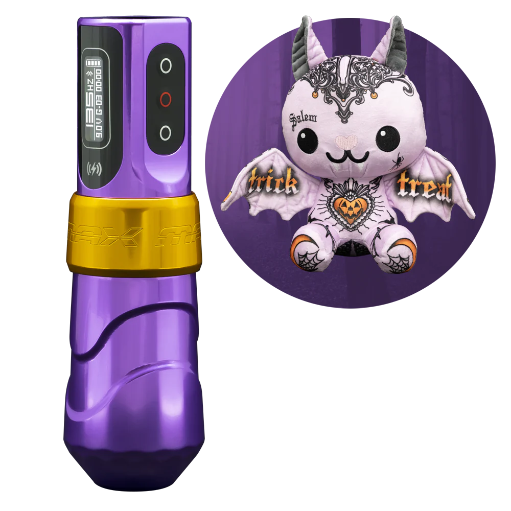 Special Edition Flux Max Salem + 2 PowerBolts II w/ Tattoo Zoo Frankie The Bat Plushie
