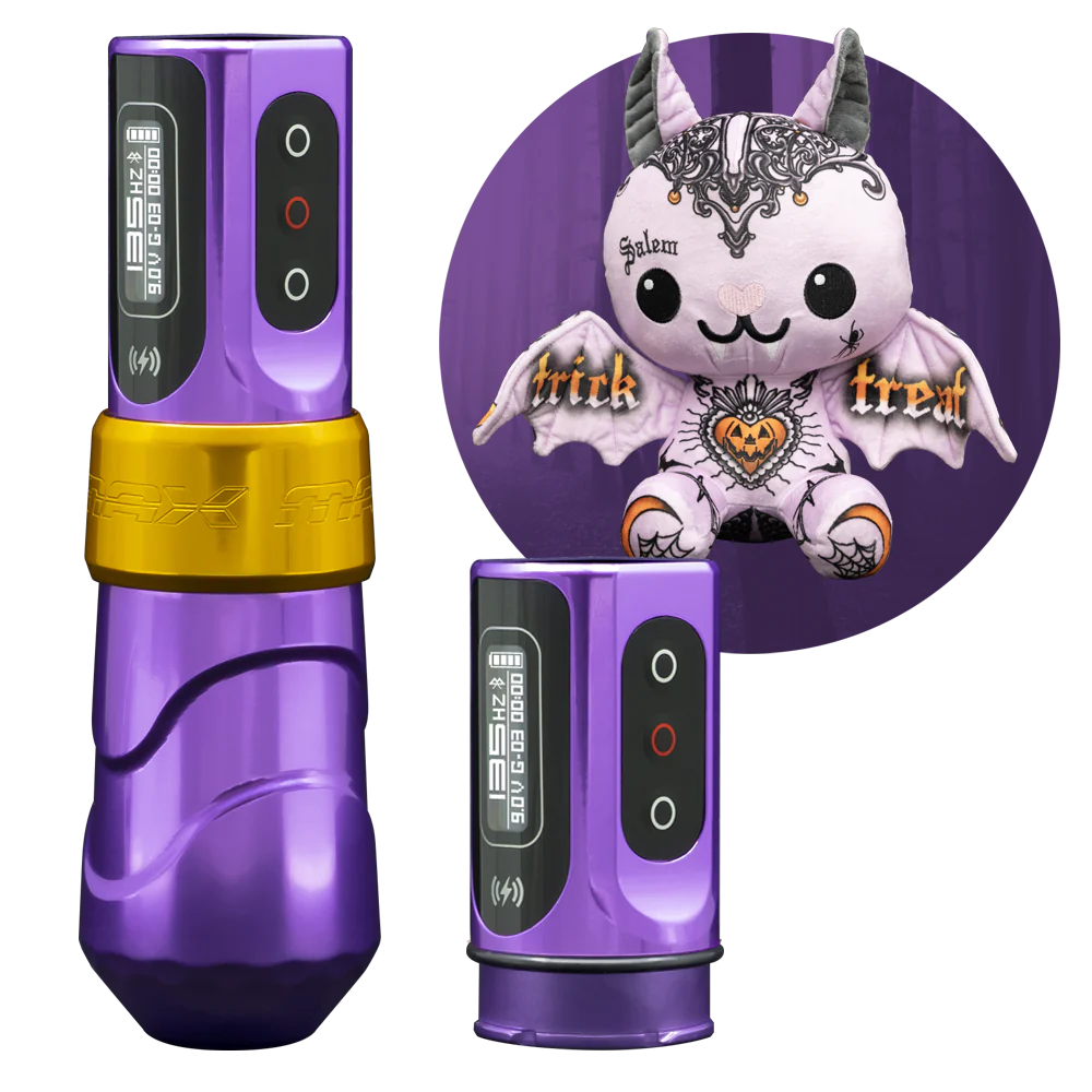 Special Edition Flux Max Salem + 2 PowerBolts II w/ Tattoo Zoo Frankie The Bat Plushie